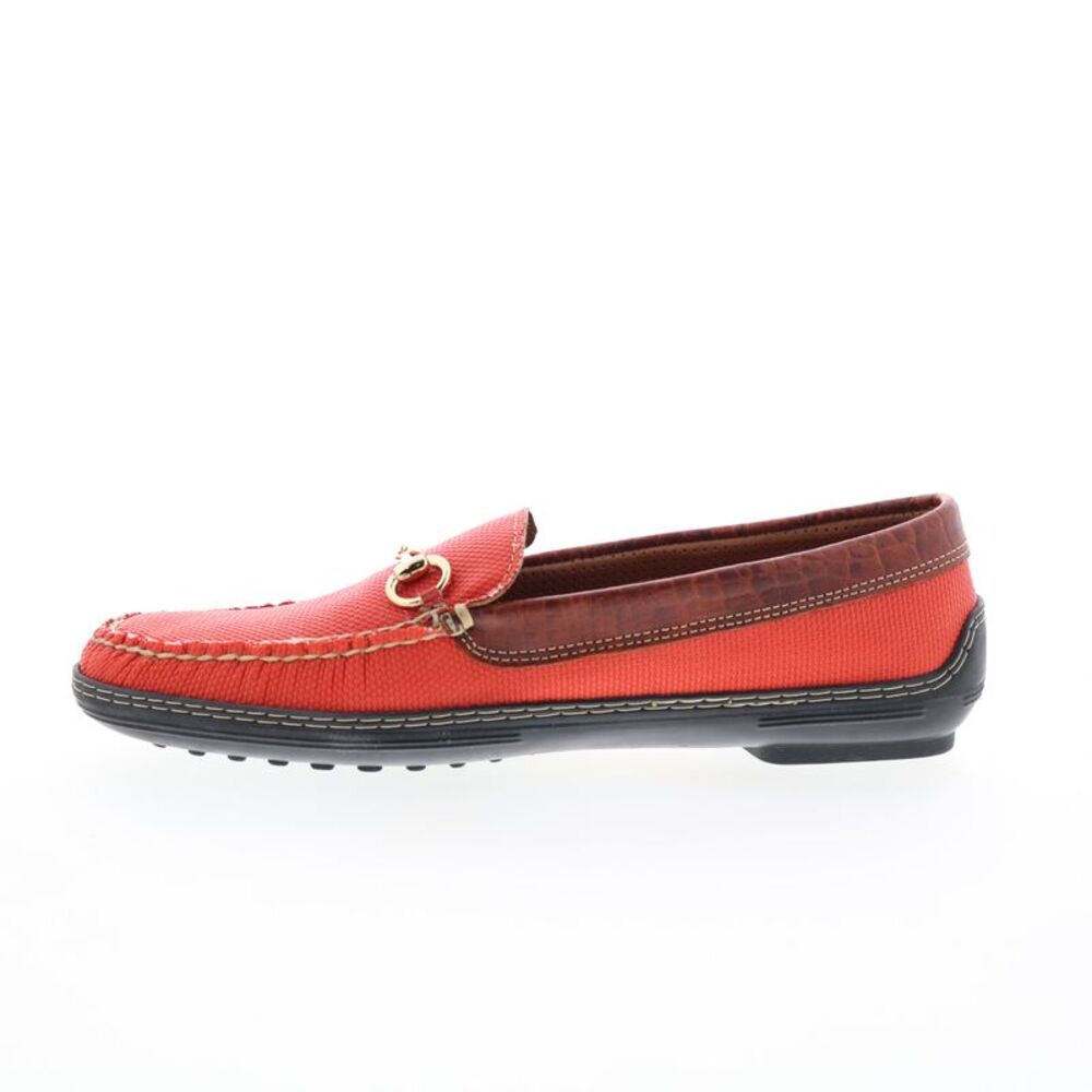 T.B. Phelps Mens Traditions Mesh Horse Bit Orange Shoes (NWT) - Picture 3 of 4